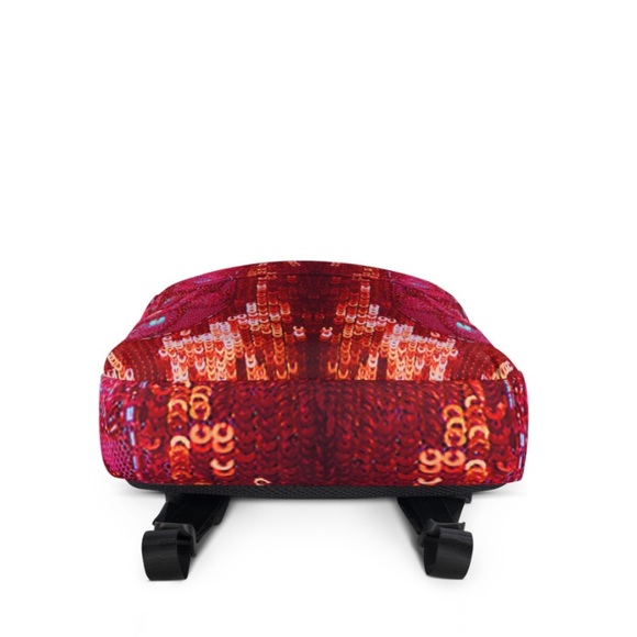 VENTCRI Red Sequin Backpack Festy Gym Yoga Bag main image 6